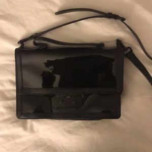 Black Patent Shiny Michael Kors Crossbody Bag